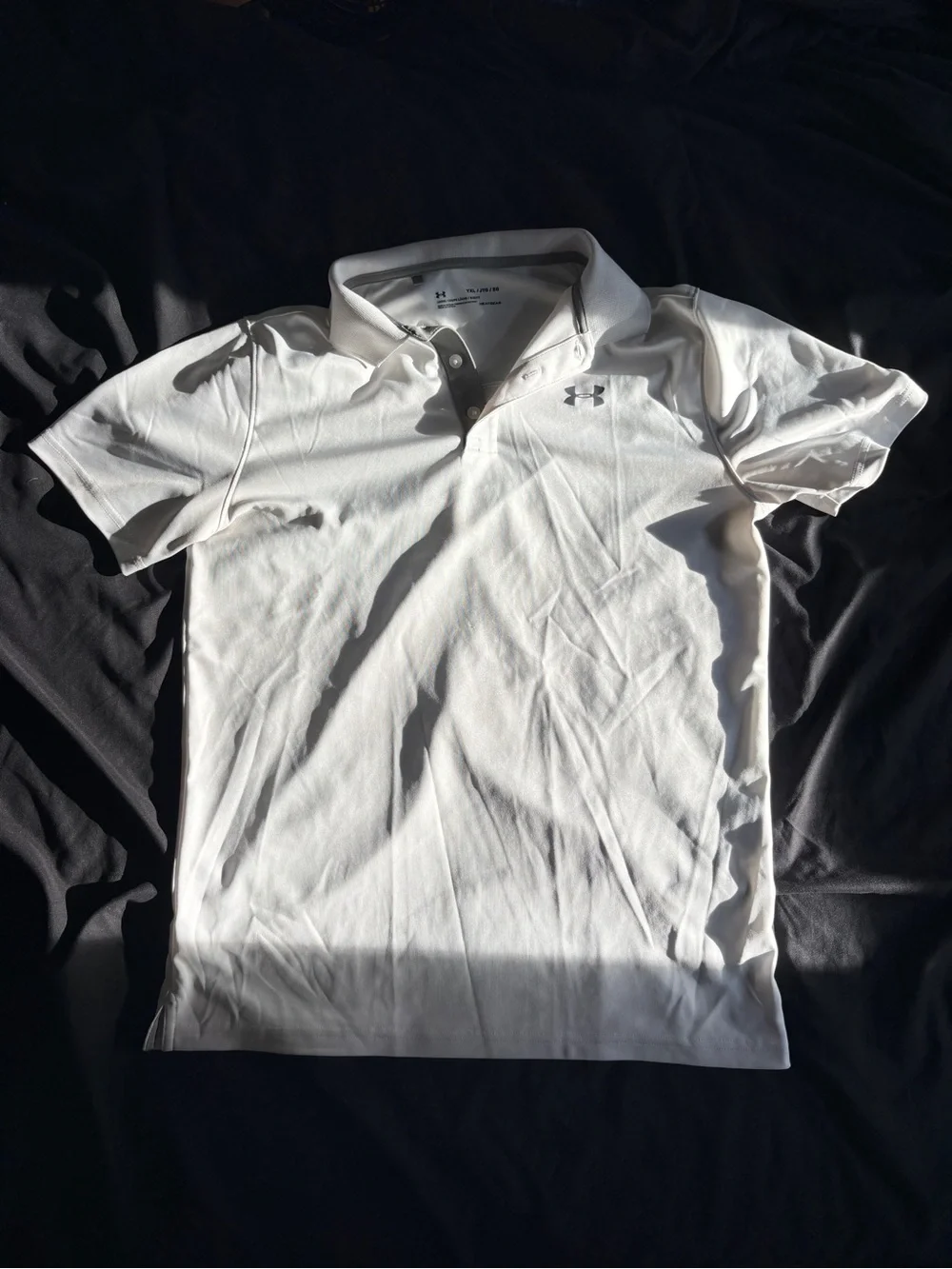 Under Armour White Short-Sleeve Polo Shirt